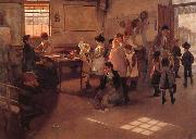 Elizabeth Armstrong School is Out oil painting